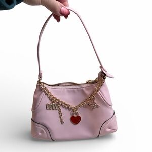 Juicy Couture V-Love Comes Softly Pouch in Chiffon Pink